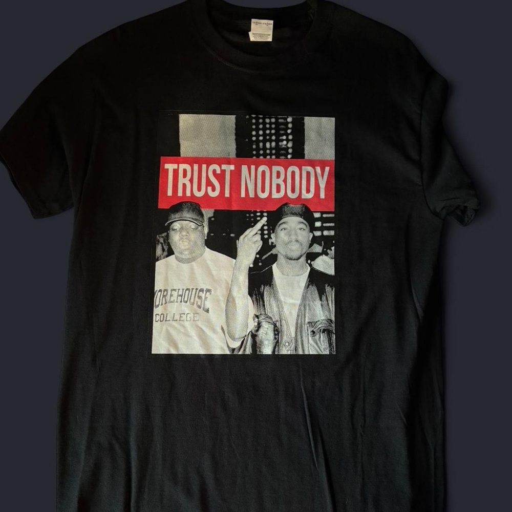Trust Nobody Black Graphic Tee